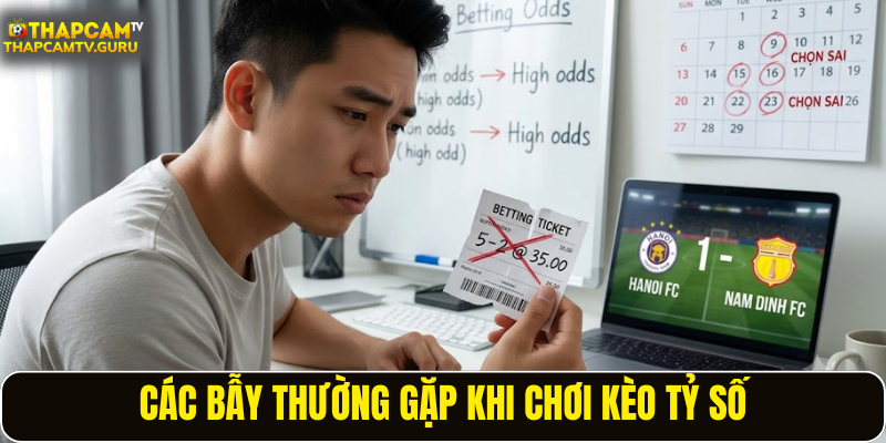 Các bẫy thường gặp khi chơi kèo tỷ số