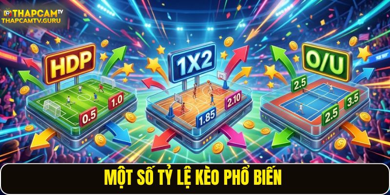 Một số tỷ lệ kèo phổ biến