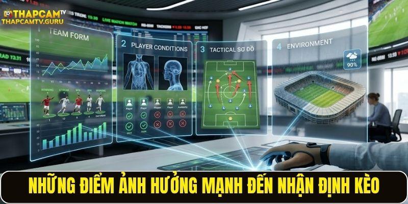 Những điểm ảnh hưởng mạnh đến nhận định kèo